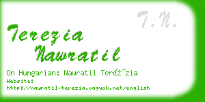 terezia nawratil business card